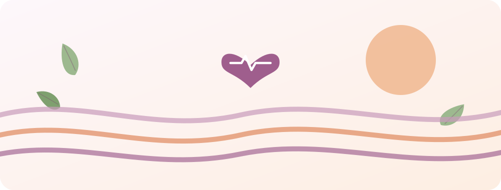 心と体のゆらぎをやさしく表したイラスト